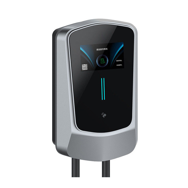 Caricabatterie per veicoli elettrici commerciali tipo 2 App Wall EV Charger Display da 4,3 pollici