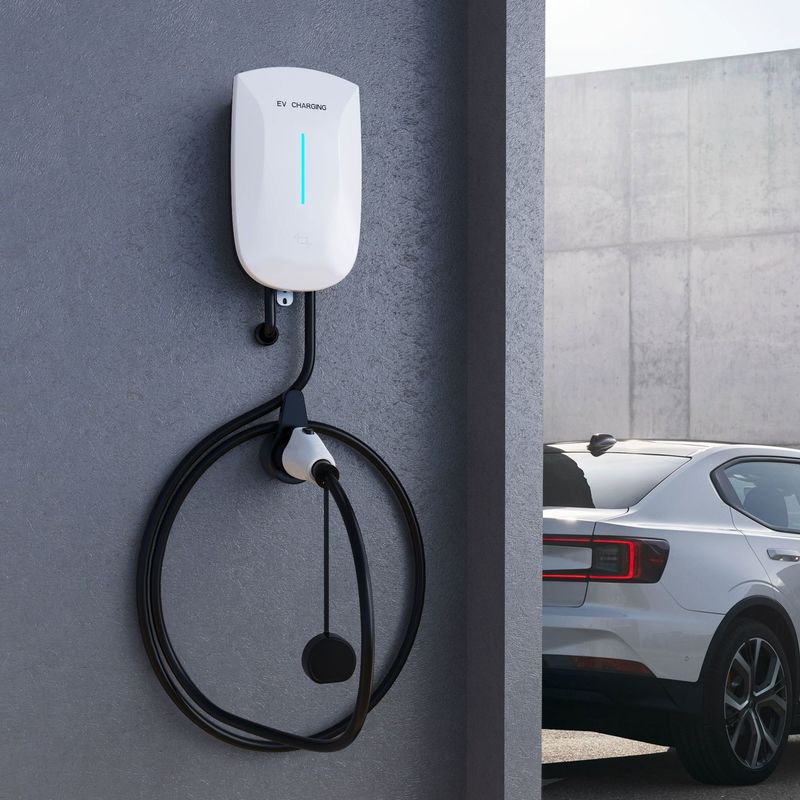 Caricabatterie per veicoli elettrici di tipo 2 da 7 kW montate a parete