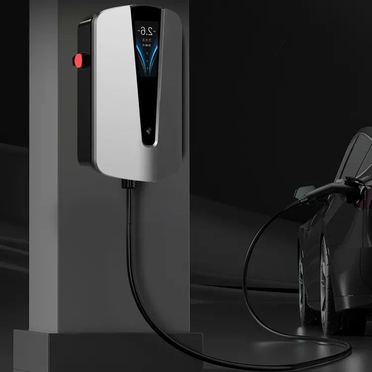 4.3 pollici schermo 22 kilowatt 5m Cable Wall EV caricabatterie per la ricarica veloce di Tesla a casa