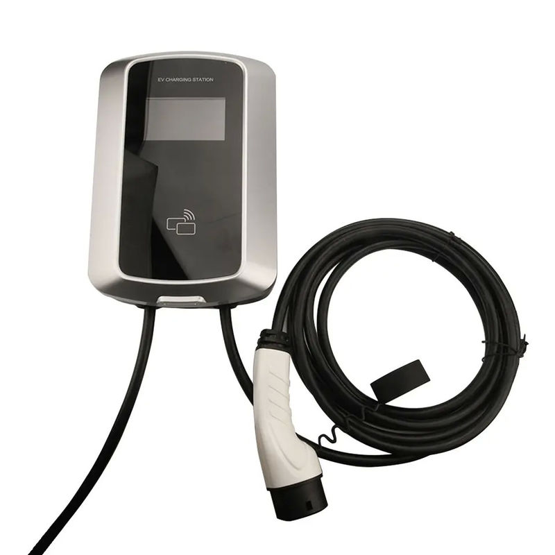 3 punto di carico fissato al muro LCD della stazione di carico 7kw EV della visualizzazione di fase EV