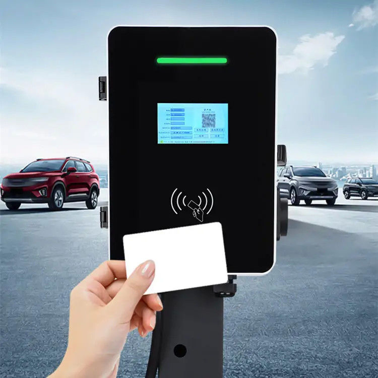 Tipo - 2 schermo LCD fissato al muro della stazione di carico del doppio cavo EV delle pistole 5m