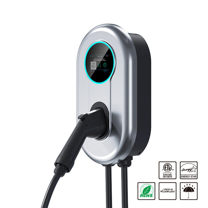 230V 400V Tasto tocco Portatile Livello 2 Caricabatterie per auto elettriche Protezione da messa a terra