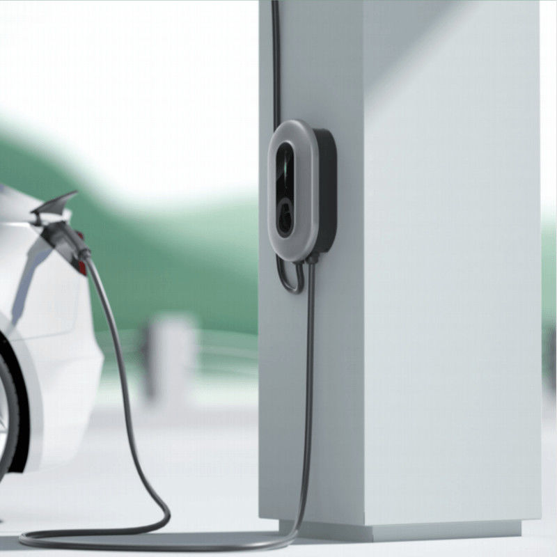 App Control Single Gun 50A Portable Level 1 Type 2 EV Charger con certificato CE
