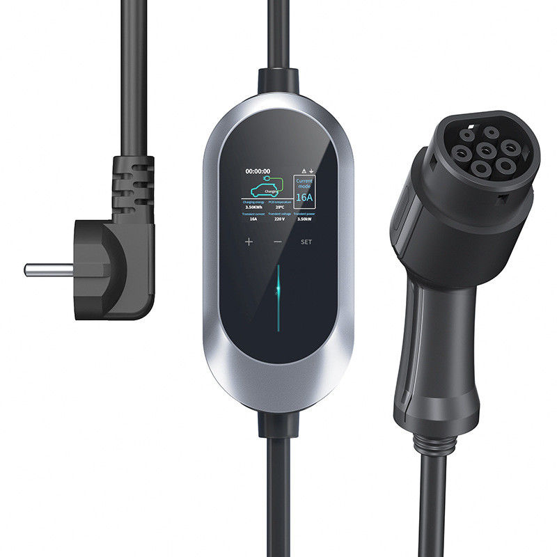 230V CEE 3 Pins Touch Button 7.2 Kw AC Fast Charger Protezione da sovraccarico