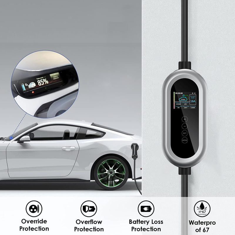 Caricabatterie per auto elettriche a fase singola di 230 V tipo 2 per Tesla