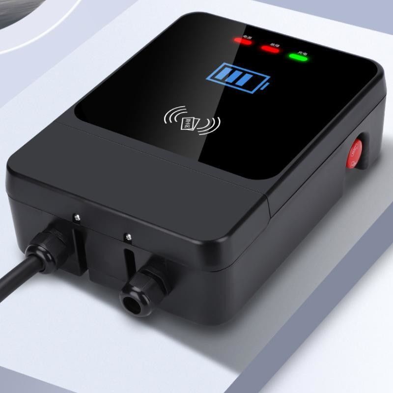 GBT 7kw Single Gun 4,3-Inch Screen 220V Wall EV Charger con pulsante di emergenza
