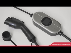 Stazione di carico portatile dell'adattatore 16A EV di Schuko di monofase con esposizione LCD